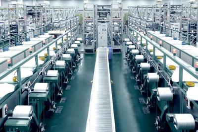 重慶國際復(fù)合材料股份生產(chǎn)車間。 重慶國際復(fù)合材料股份 供圖